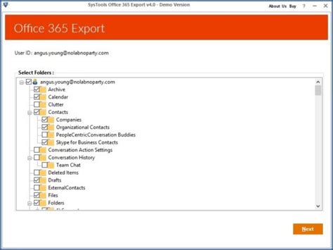 SysTools Office 365 Export